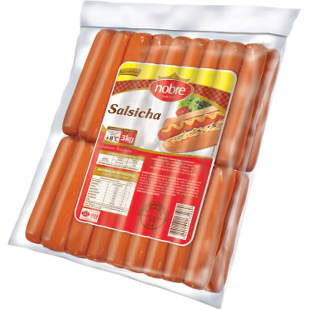 Salsicha Hot Dog Nobre Pacote 3kg